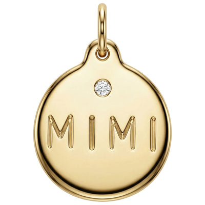 Mimi Disk Charm With Diamond