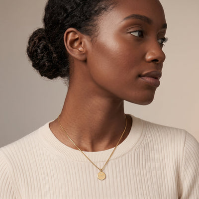 Mimi Disk Charm With Diamond