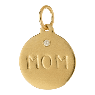 Mom Pendant 14k Gold With Diamond