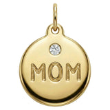 Mom Disk Charm With Diamond