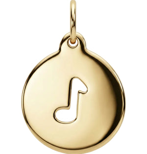 Music Note Cutout Charm