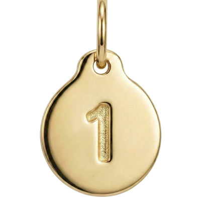 "1" Number Charm