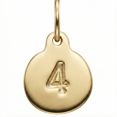 "4" Number Charm