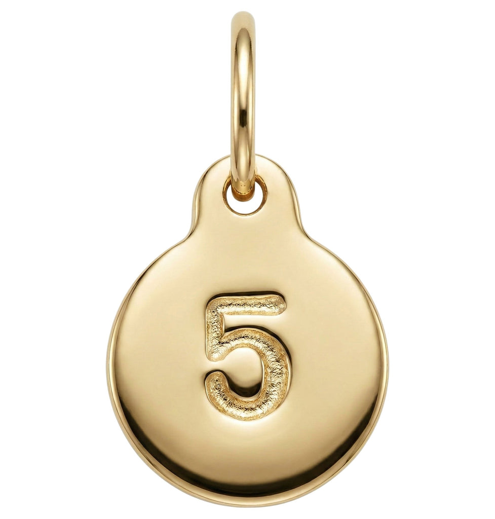"5" Number Charm