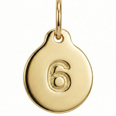 "6" Number Charm