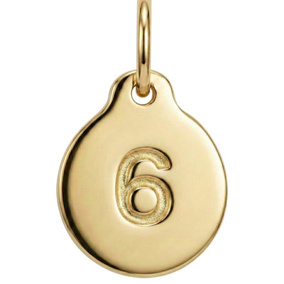 "6" Number Charm