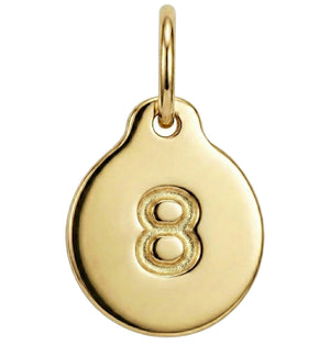 "8" Number Charm
