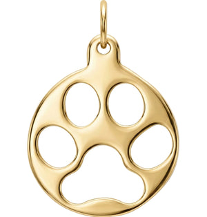 Medium Paw Print Cutout Charm