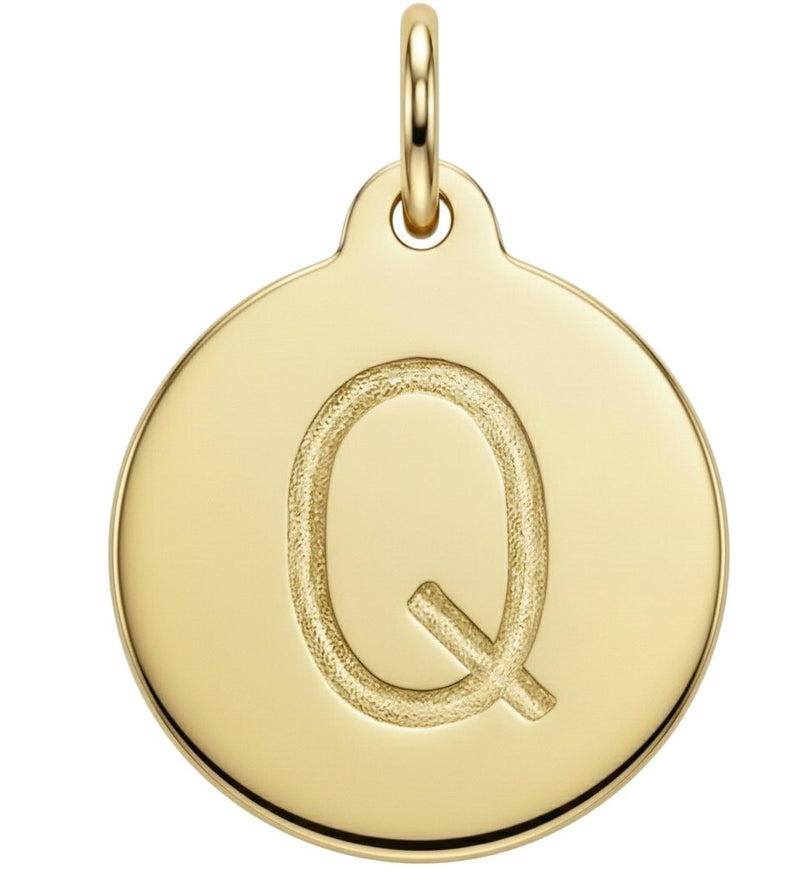 "Q" Alphabet Charm