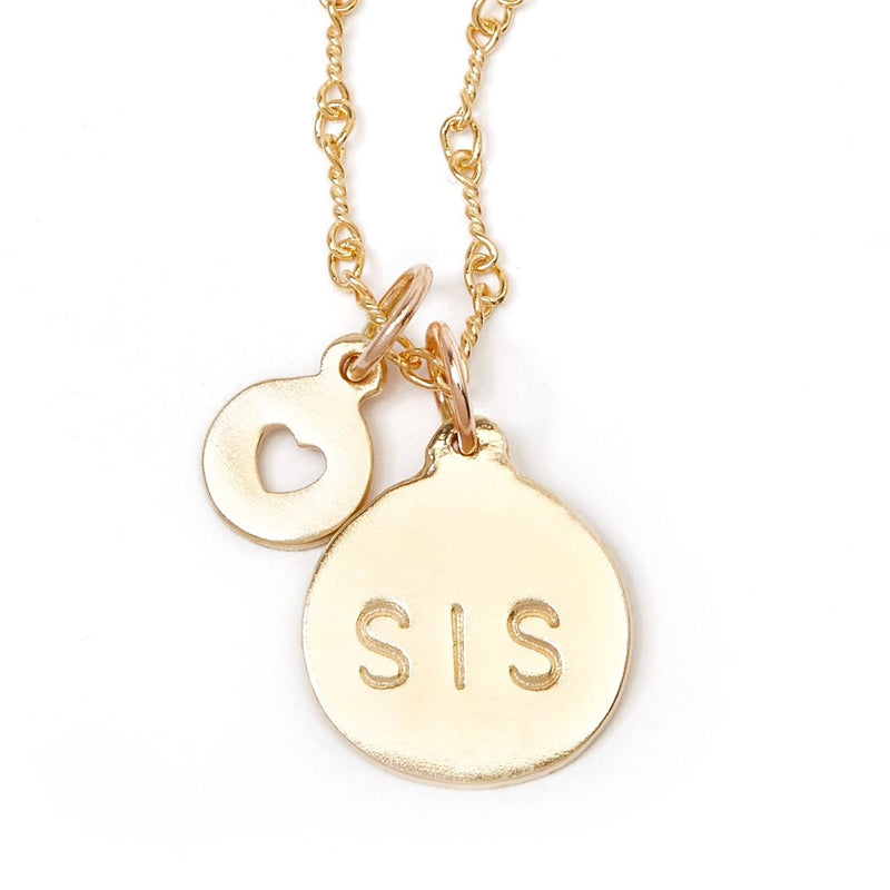 Helen Ficalora "Sis" Sister Charm - 14k Yellow Gold