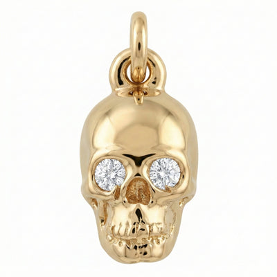 Skull Mini Charm With Diamonds
