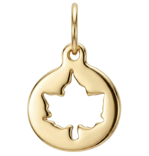 Small Maple Leaf Cutout Charm