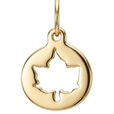 Small Maple Leaf Cutout Charm