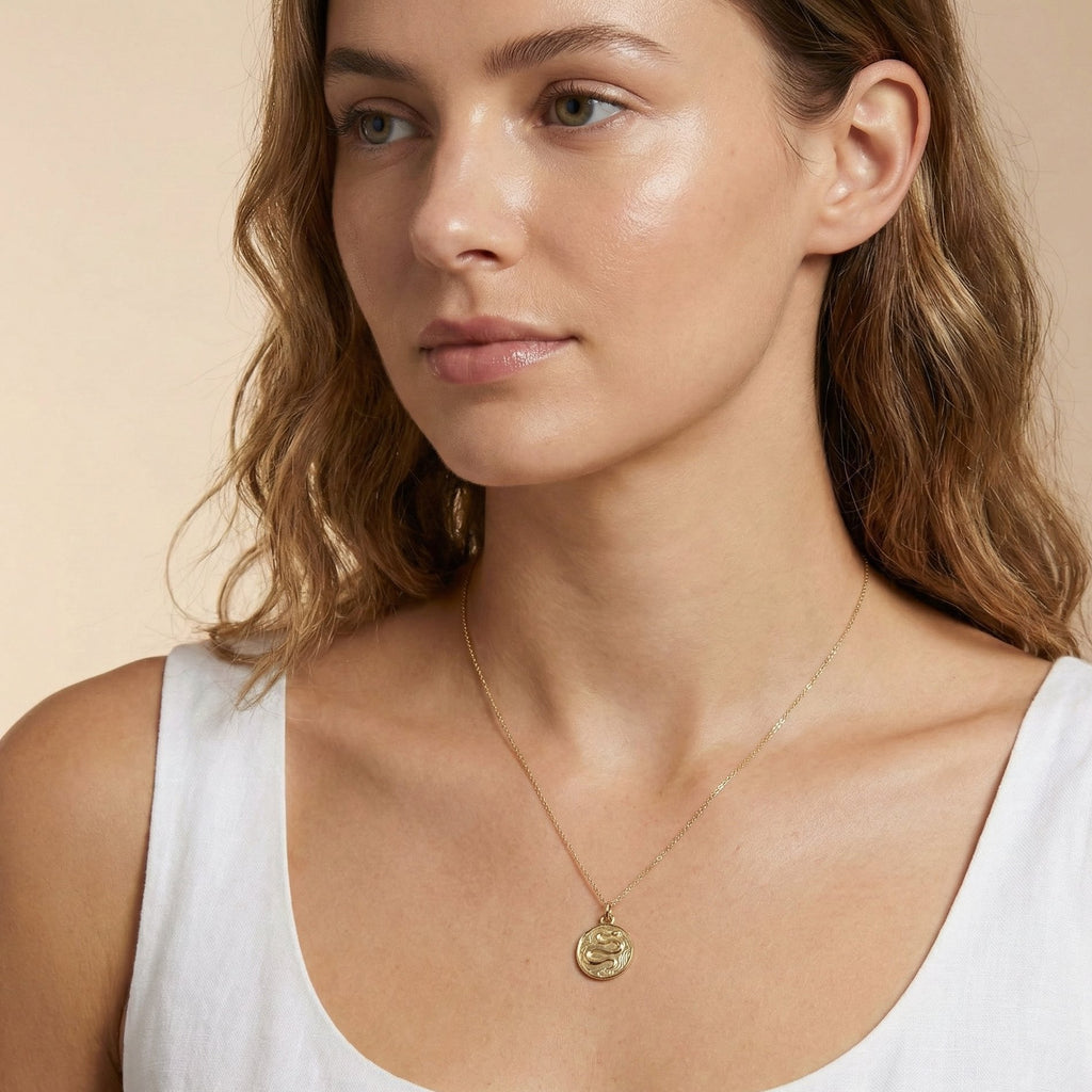 Snake Coin Charm