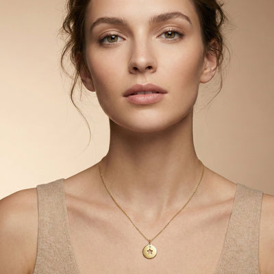 Star Cutout Charm with Diamond