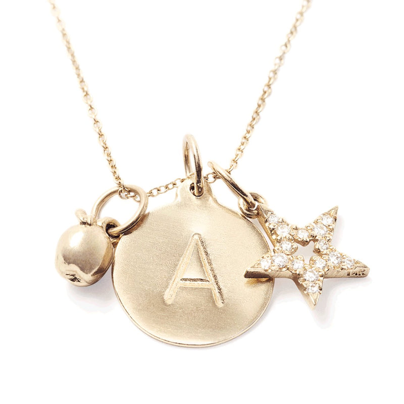 Star Mini Charm With Pavé Diamonds Jewelry Helen Ficalora 14k Yellow Gold