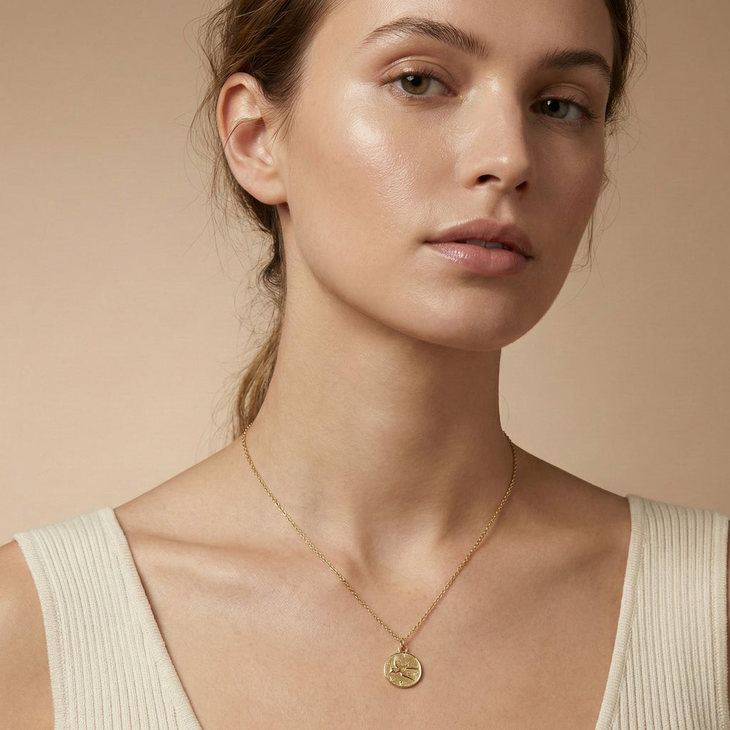 Swallow Coin Charm