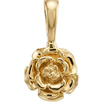 Tea Rose Flower Charm