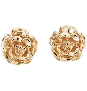 Small Tea Rose Stud Earrings