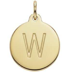 "W" Alphabet Charm