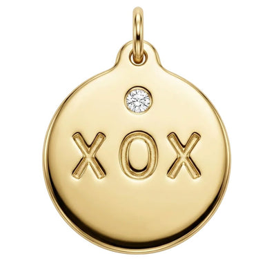 XOX Disk Charm With Diamond