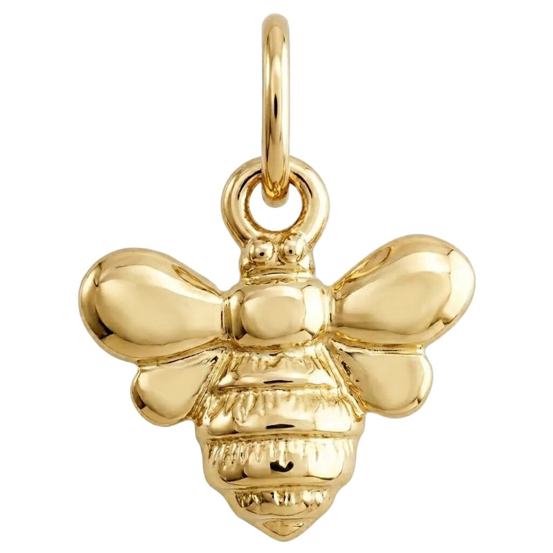 14k gold bee mini charm