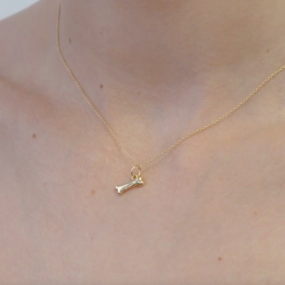 Helen Ficalora  Dog Bone Mini Charm Video on Model