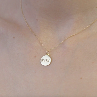 Helen Ficalora "XOX" Disk Charm Video on Model