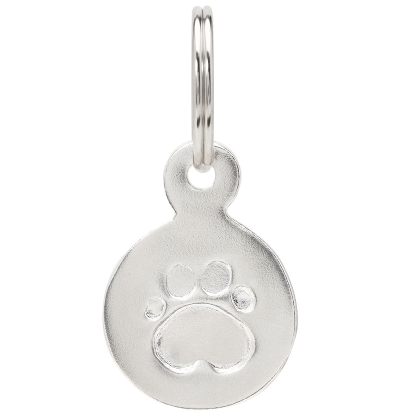 Large Paw Print Pet Tag Jewelry Helen Ficalora Sterling Silver 