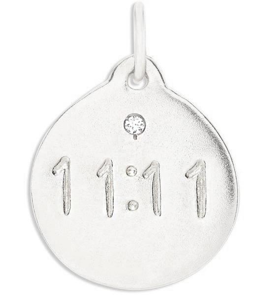 "11:11" Disk Charm With Diamond Jewelry Helen Ficalora