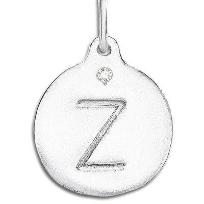 "Z" Alphabet Charm With Diamond