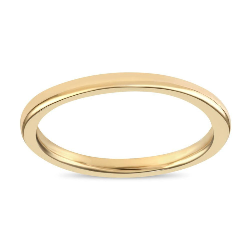 2mm Round Ring Jewelry Helen Ficalora 14k Yellow Gold