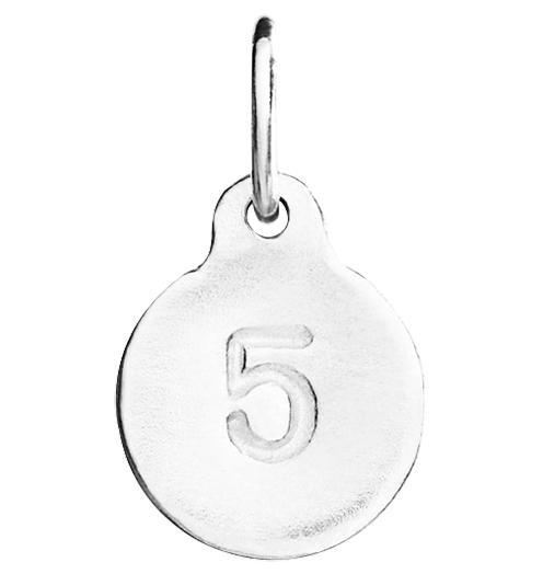 "5" Number Charm Jewelry Helen Ficalora Sterling Silver