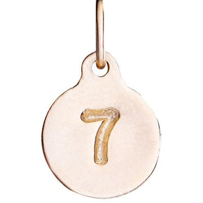 Helen Ficalora 14k Gold Number 7 Charm for Necklaces and Bracelets