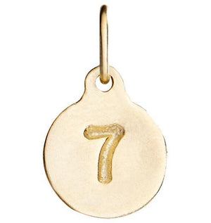Helen Ficalora 14k Gold Number 7 Charm for Necklaces and Bracelets