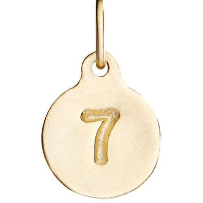 Helen Ficalora 14k Gold Number 7 Charm for Necklaces and Bracelets