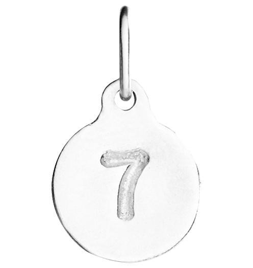 Helen Ficalora Sterling Silver Number 7 Charm for Necklaces and Bracelets
