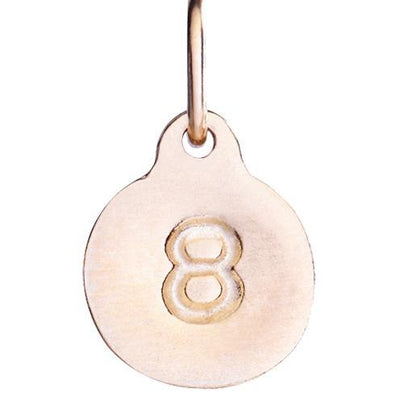 "8" Number Charm Jewelry Helen Ficalora 14k Pink Gold