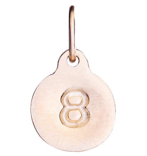 "8" Number Charm Jewelry Helen Ficalora 14k Pink Gold