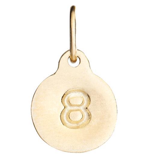 "8" Number Charm Jewelry Helen Ficalora 14k Yellow Gold