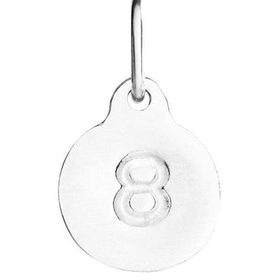 "8" Number Charm Jewelry Helen Ficalora Sterling Silver