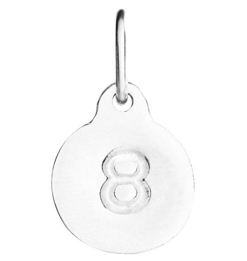 "8" Number Charm Jewelry Helen Ficalora Sterling Silver