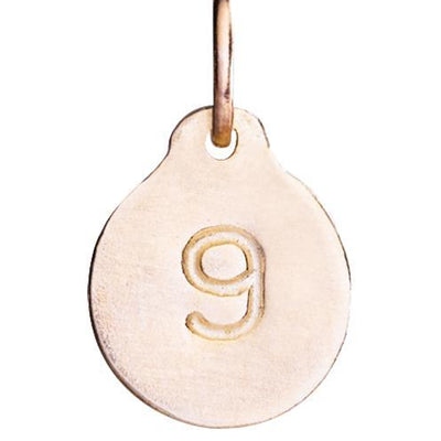 "9" Number Charm Jewelry Helen Ficalora 14k Pink Gold