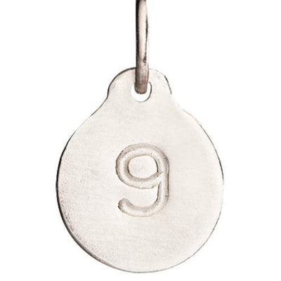 "9" Number Charm Jewelry Helen Ficalora 14k White Gold