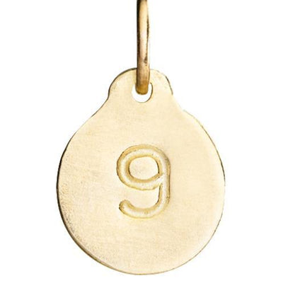 "9" Number Charm Jewelry Helen Ficalora 14k Yellow Gold
