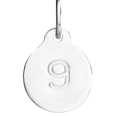 "9" Number Charm Jewelry Helen Ficalora Sterling Silver