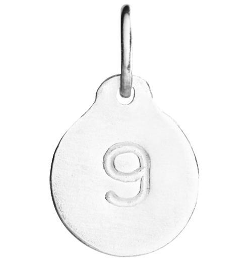 "9" Number Charm Jewelry Helen Ficalora Sterling Silver