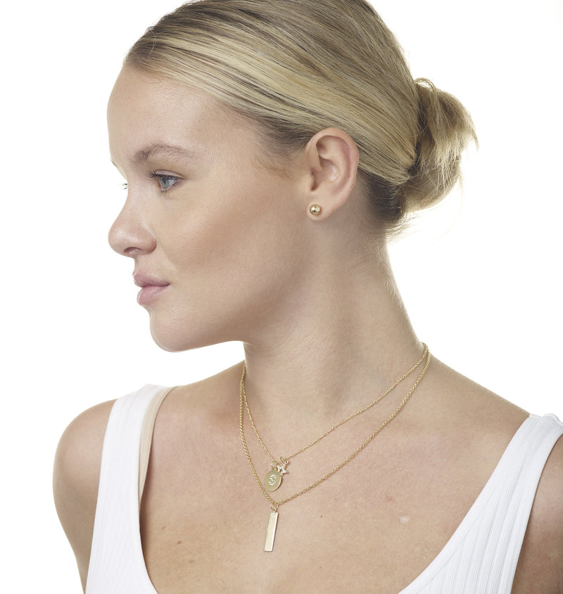 Small Ball Earrings - Helen Ficalora Jewelry - 14k Yellow Gold