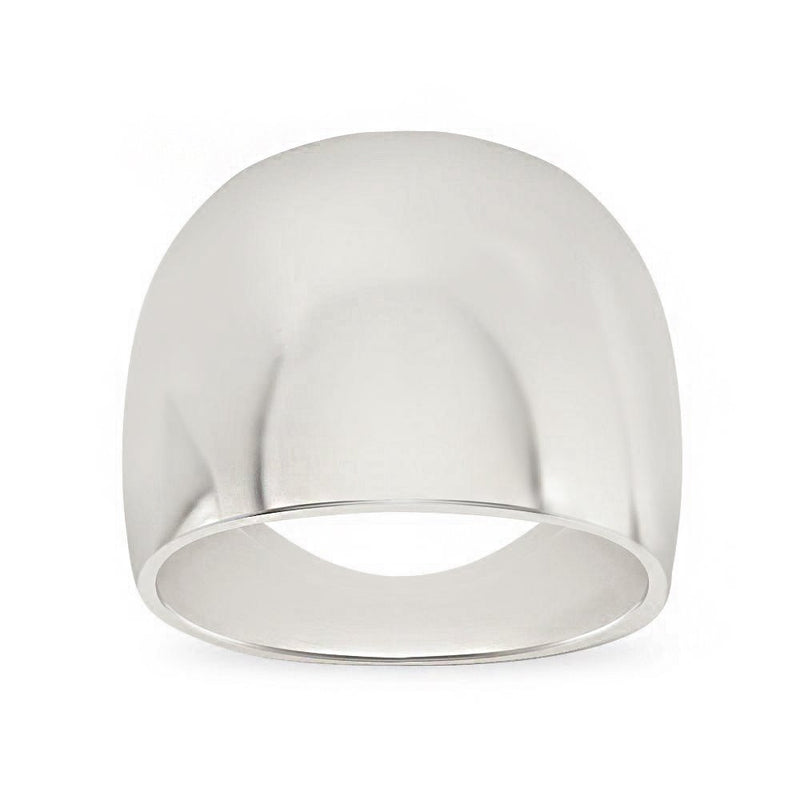 Helen Ficalora 14K White Gold Wide Band Ring