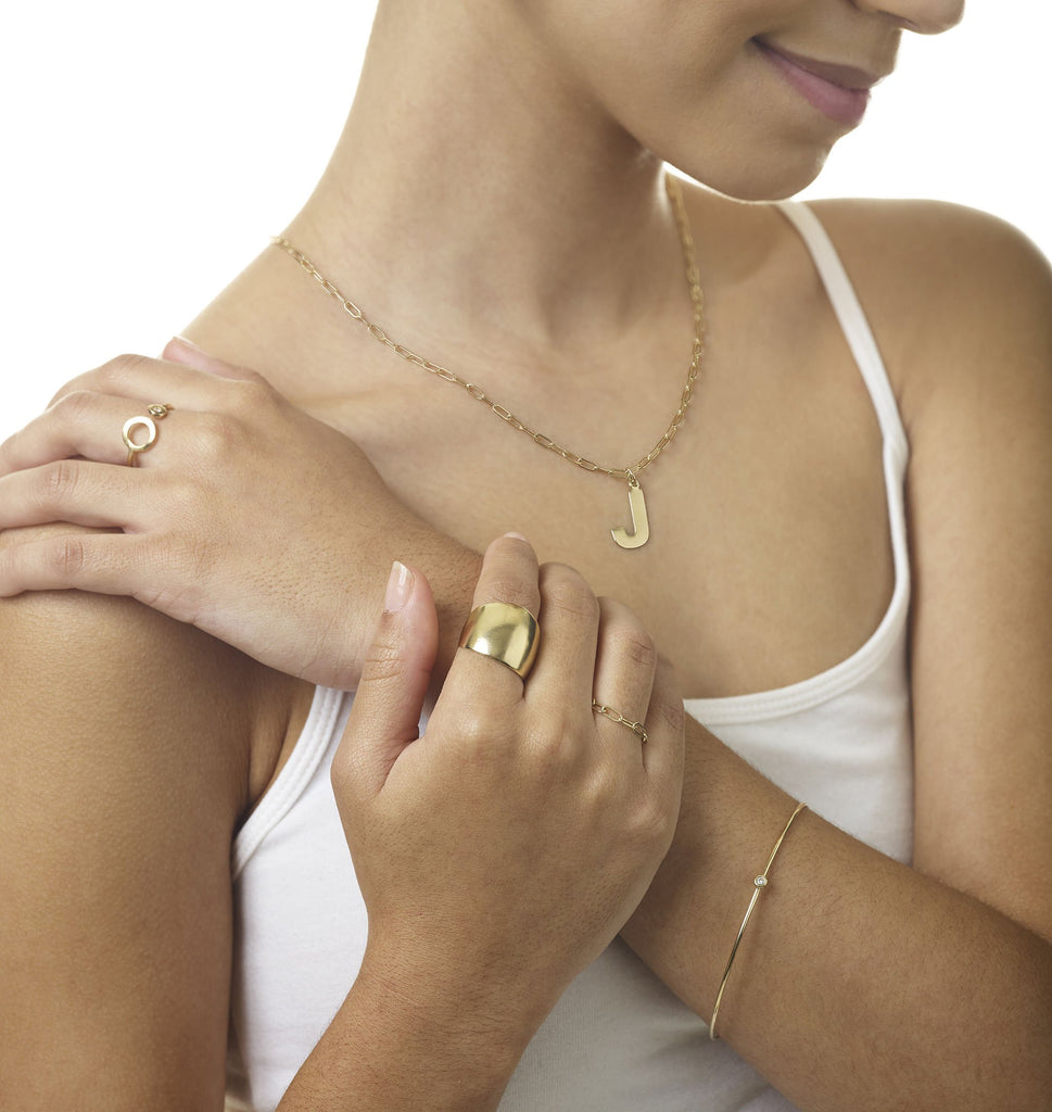 Helen Ficalora 14K Yellow Gold Wide Band Ring